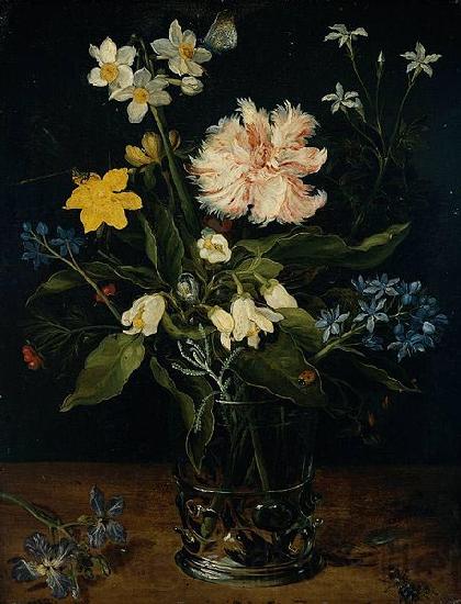 Jan Brueghel Still Life with Flowers in a Glass Germany oil painting art